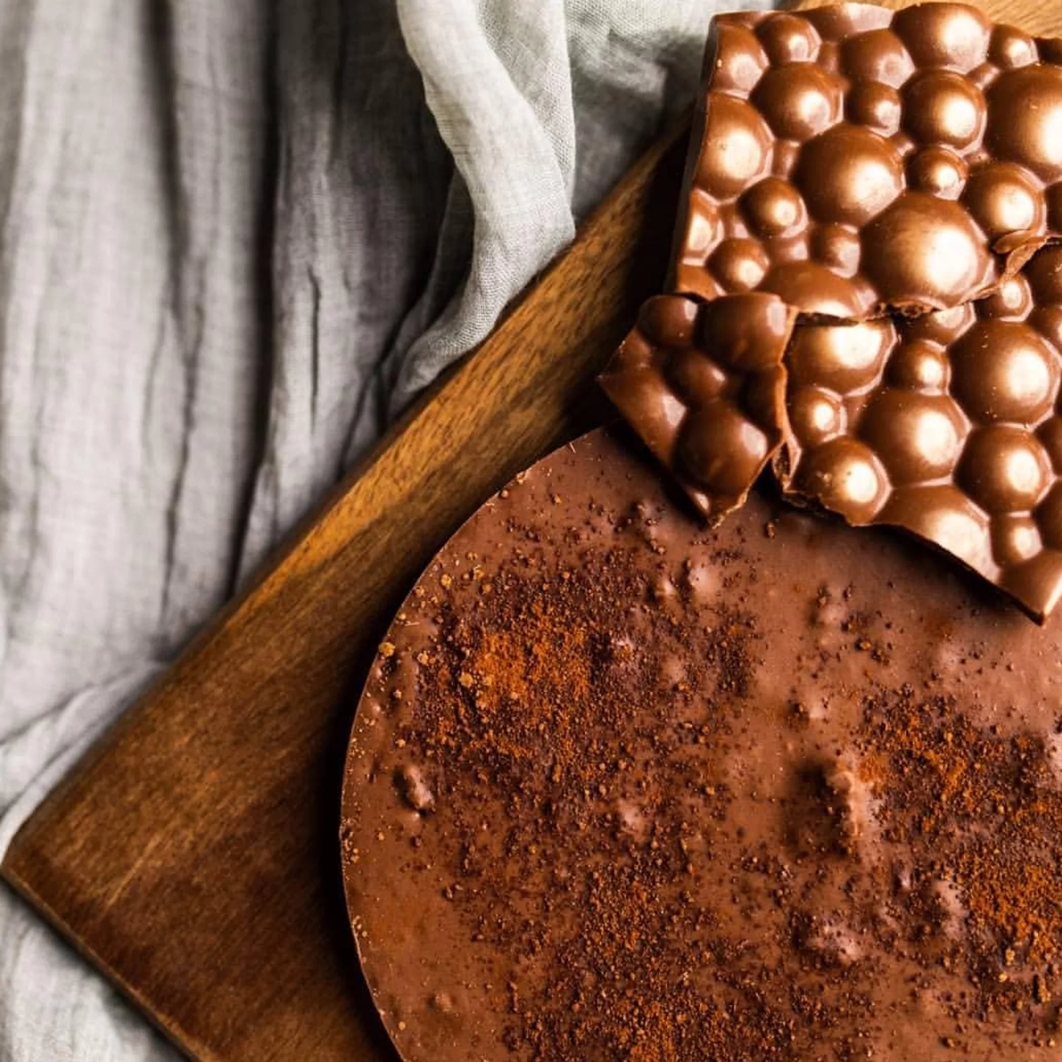 chocolate shown in photo
