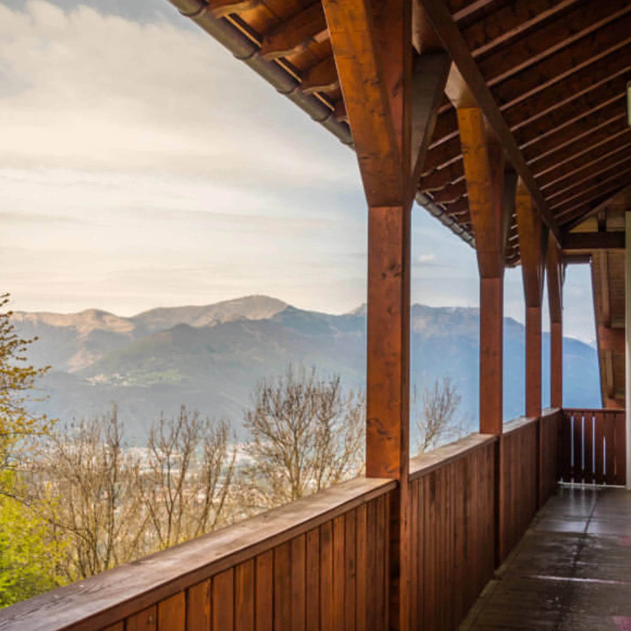 clear view of a balcony
